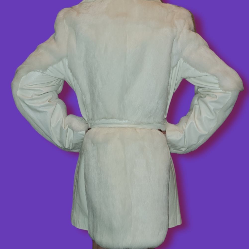 Bebe Rabbit Fur Coat - Picture 6 of 7